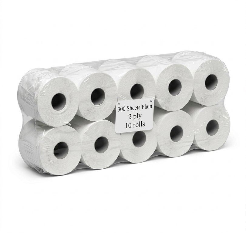 SH - Toilet Roll 300 Sheets Plain/Perforated